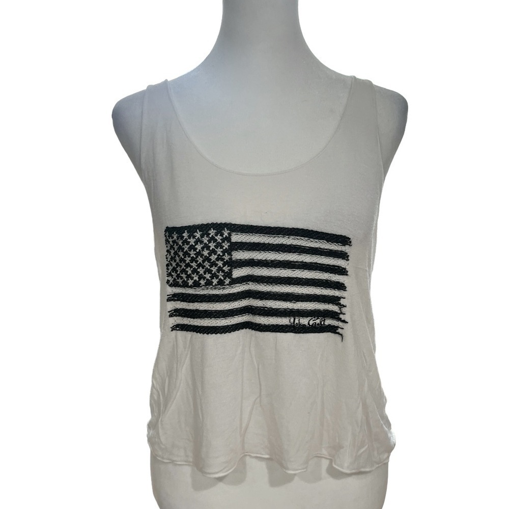 John Gualt Women’s American Flag Tank Top Size Small